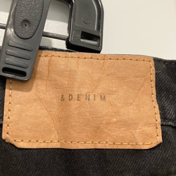 & Denim By H&M Loose Mom Jeans Black Wash Jeans - Picture 6 of 11